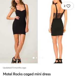 Motel Rocks Cage Back Minidress